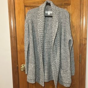 Larry Levine Cable Knot Cardigan W/Pockets